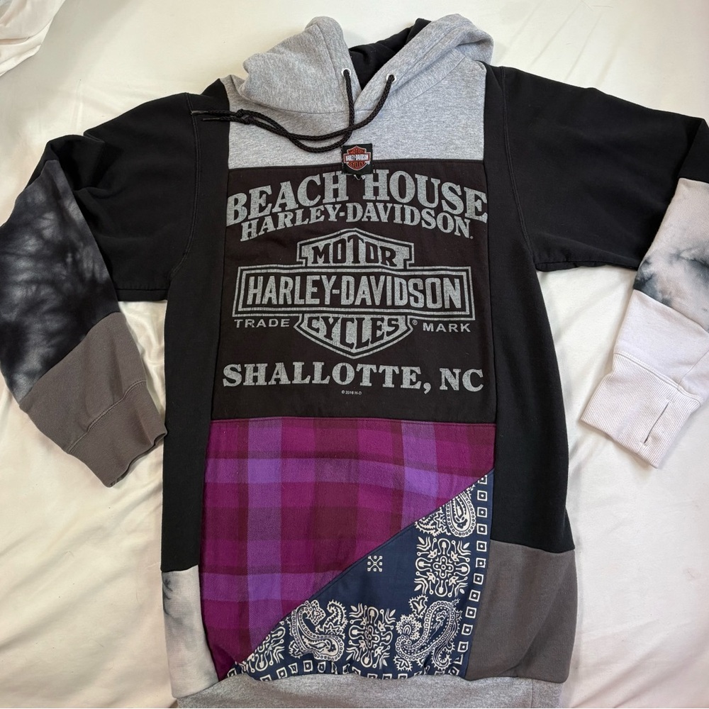 Harley-Davidson Patchwork Hoodie - image 1